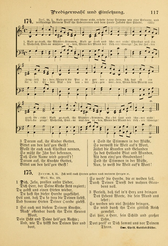 Gesangbuch mit Noten: herausgegeben von der Allgemeinen Conferenz der Mennoniten von Nord-Amerika page 117