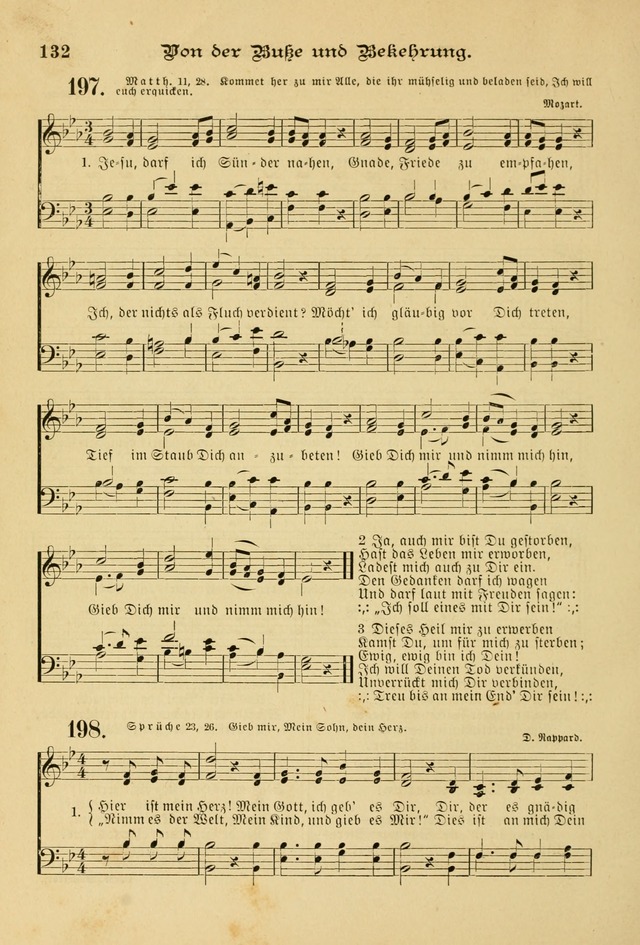Gesangbuch mit Noten: herausgegeben von der Allgemeinen Conferenz der Mennoniten von Nord-Amerika page 132