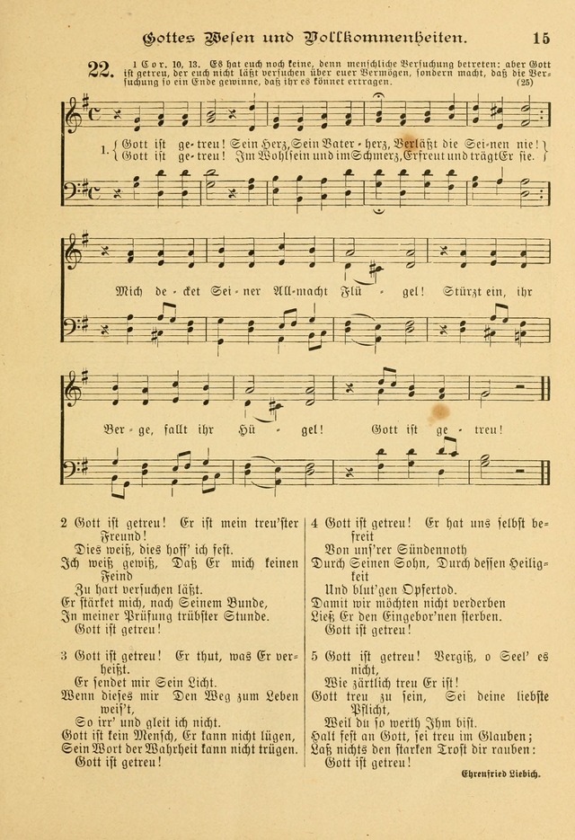 Gesangbuch mit Noten: herausgegeben von der Allgemeinen Conferenz der Mennoniten von Nord-Amerika page 15