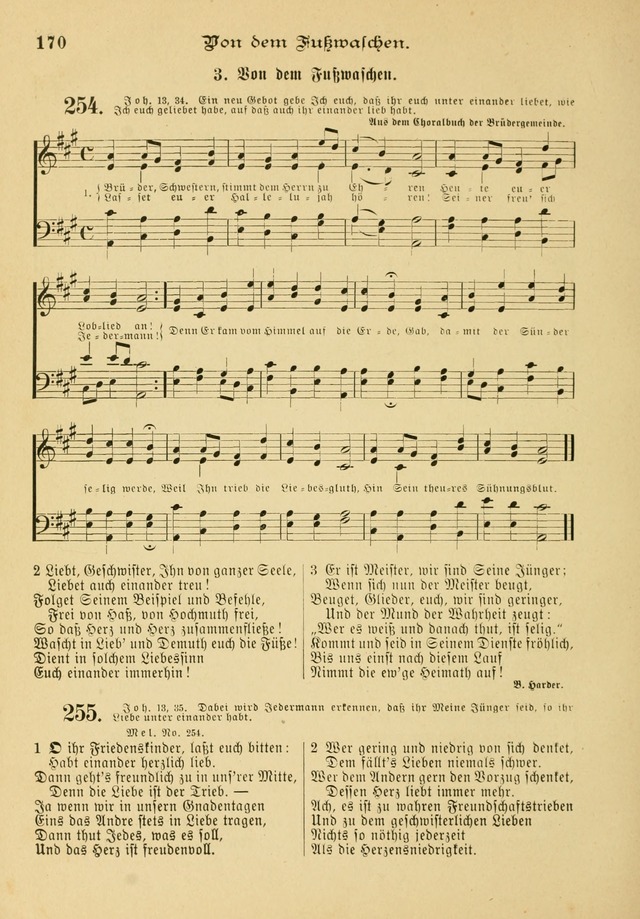 Gesangbuch mit Noten: herausgegeben von der Allgemeinen Conferenz der Mennoniten von Nord-Amerika page 170