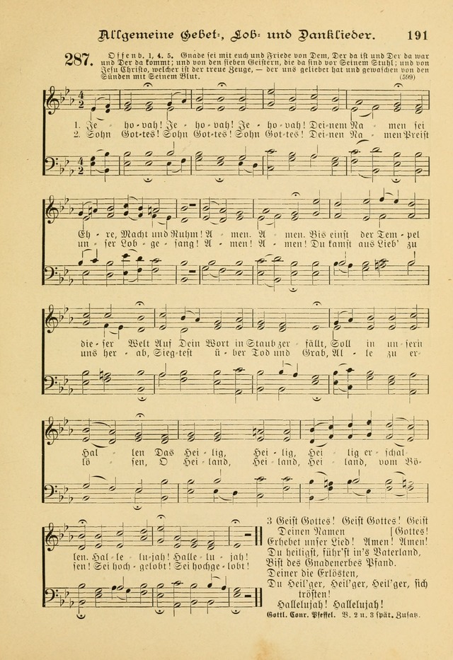 Gesangbuch mit Noten: herausgegeben von der Allgemeinen Conferenz der Mennoniten von Nord-Amerika page 191