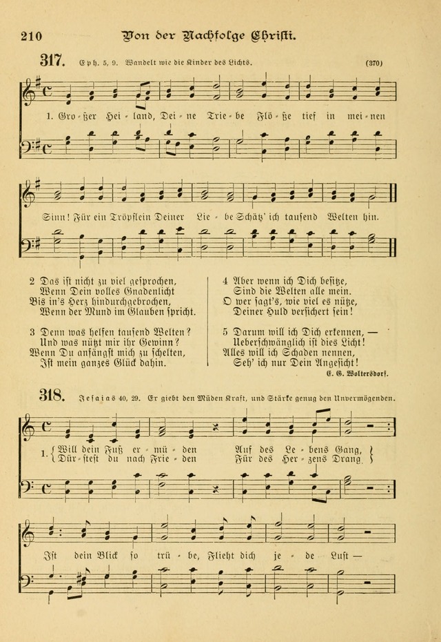 Gesangbuch mit Noten: herausgegeben von der Allgemeinen Conferenz der Mennoniten von Nord-Amerika page 210