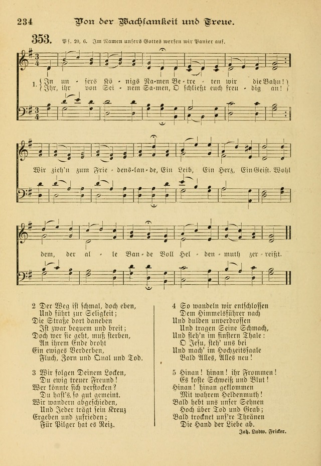 Gesangbuch mit Noten: herausgegeben von der Allgemeinen Conferenz der Mennoniten von Nord-Amerika page 234
