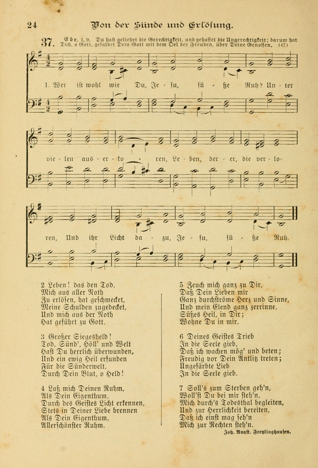 Gesangbuch mit Noten: herausgegeben von der Allgemeinen Conferenz der Mennoniten von Nord-Amerika page 24