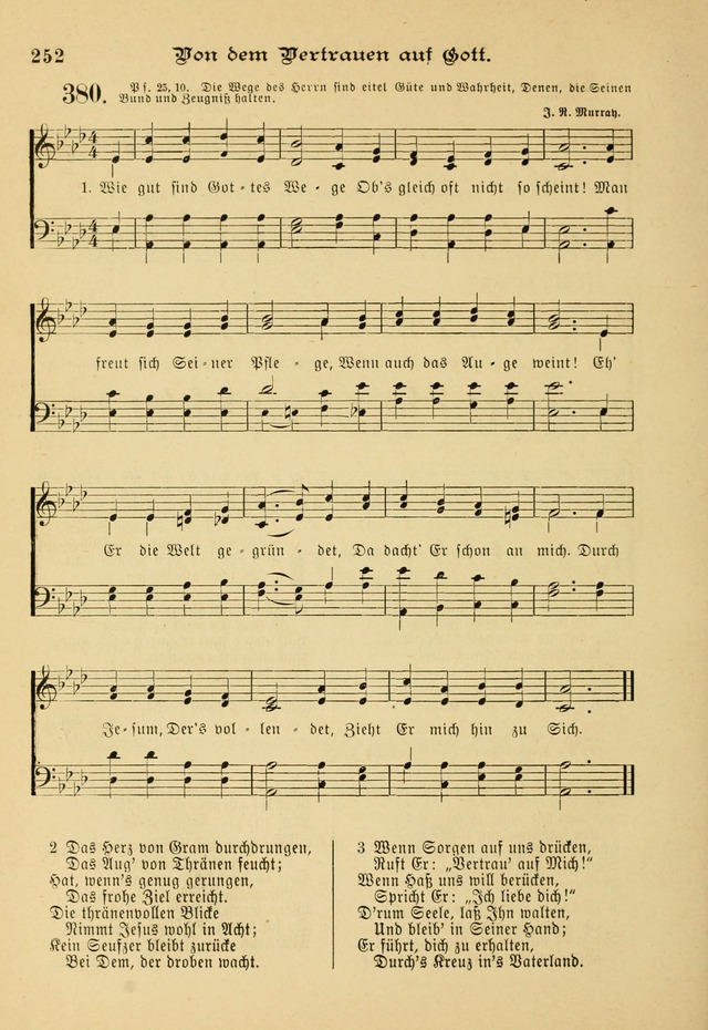 Gesangbuch mit Noten: herausgegeben von der Allgemeinen Conferenz der Mennoniten von Nord-Amerika page 252