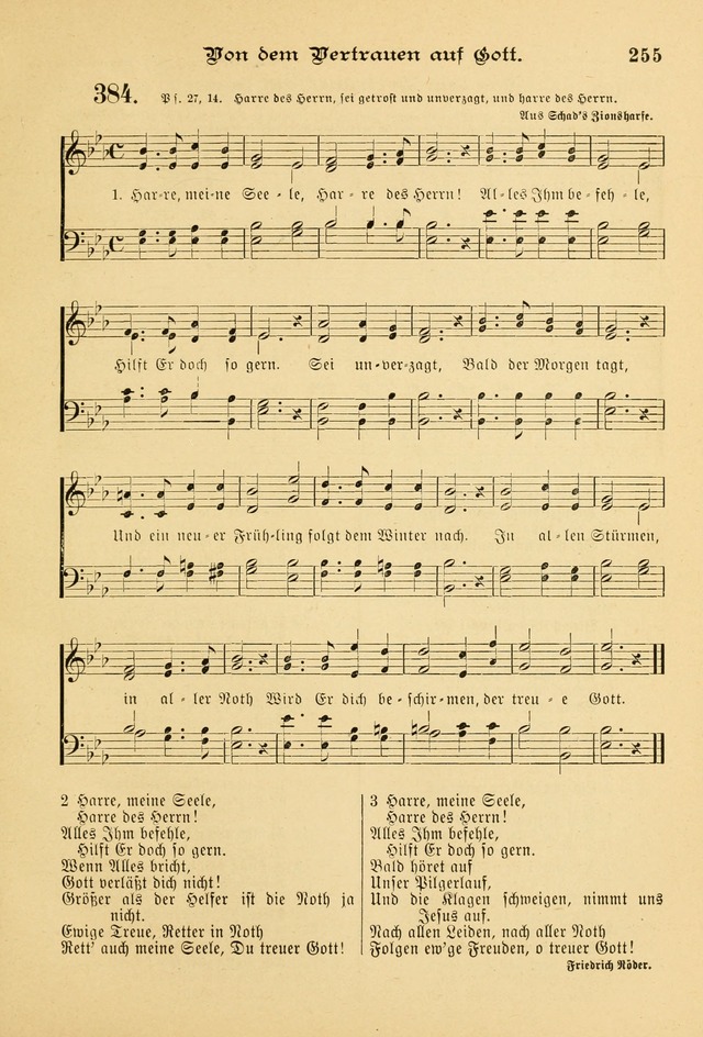 Gesangbuch mit Noten: herausgegeben von der Allgemeinen Conferenz der Mennoniten von Nord-Amerika page 255