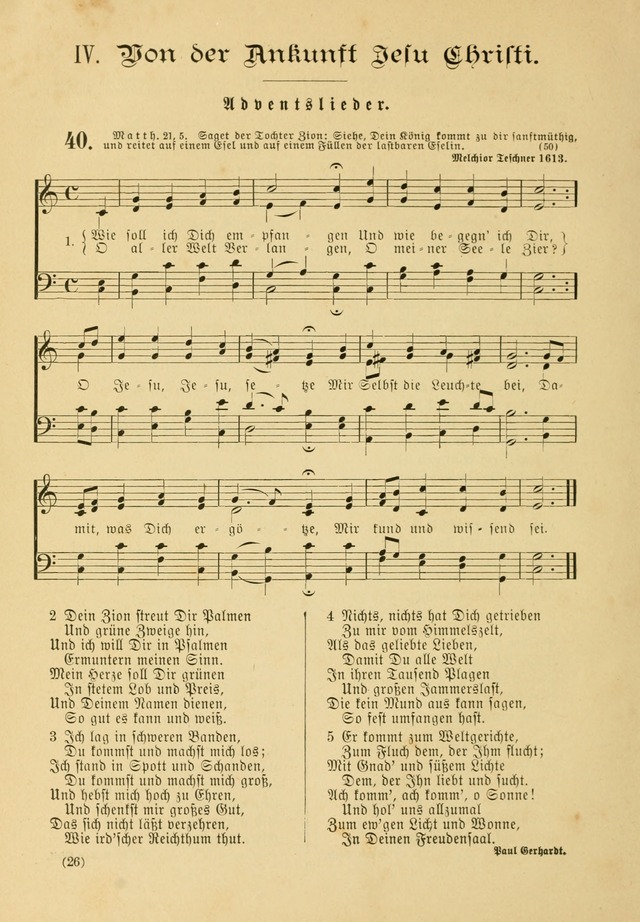 Gesangbuch mit Noten: herausgegeben von der Allgemeinen Conferenz der Mennoniten von Nord-Amerika page 26