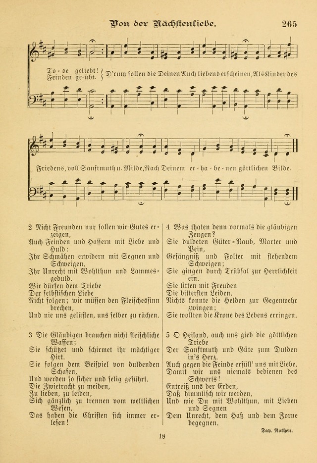 Gesangbuch mit Noten: herausgegeben von der Allgemeinen Conferenz der Mennoniten von Nord-Amerika page 265