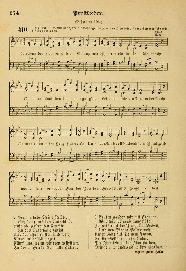 Gesangbuch mit Noten: herausgegeben von der Allgemeinen Conferenz der Mennoniten von Nord-Amerika page 274