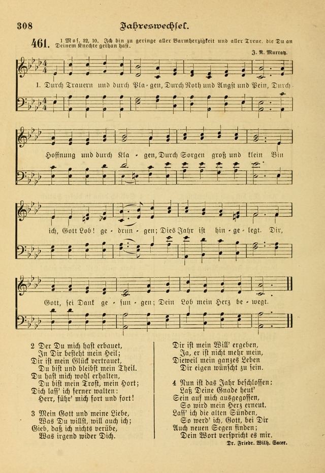 Gesangbuch mit Noten: herausgegeben von der Allgemeinen Conferenz der Mennoniten von Nord-Amerika page 308