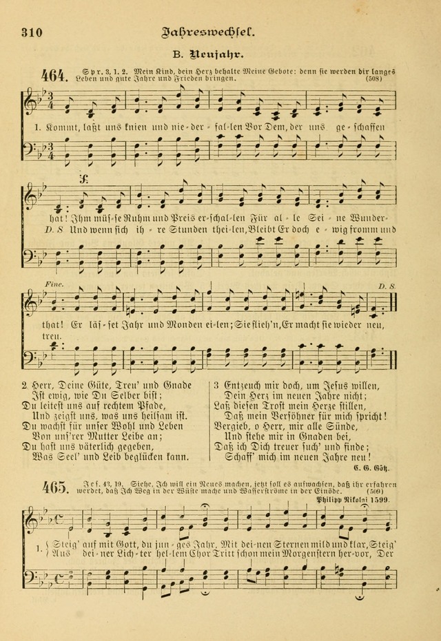 Gesangbuch mit Noten: herausgegeben von der Allgemeinen Conferenz der Mennoniten von Nord-Amerika page 310