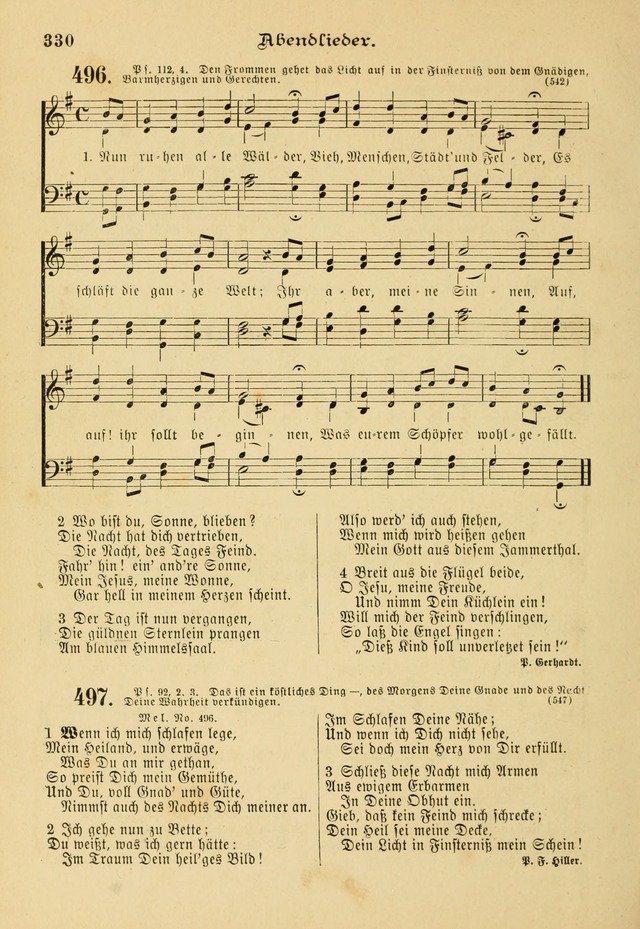 Gesangbuch mit Noten: herausgegeben von der Allgemeinen Conferenz der Mennoniten von Nord-Amerika page 330