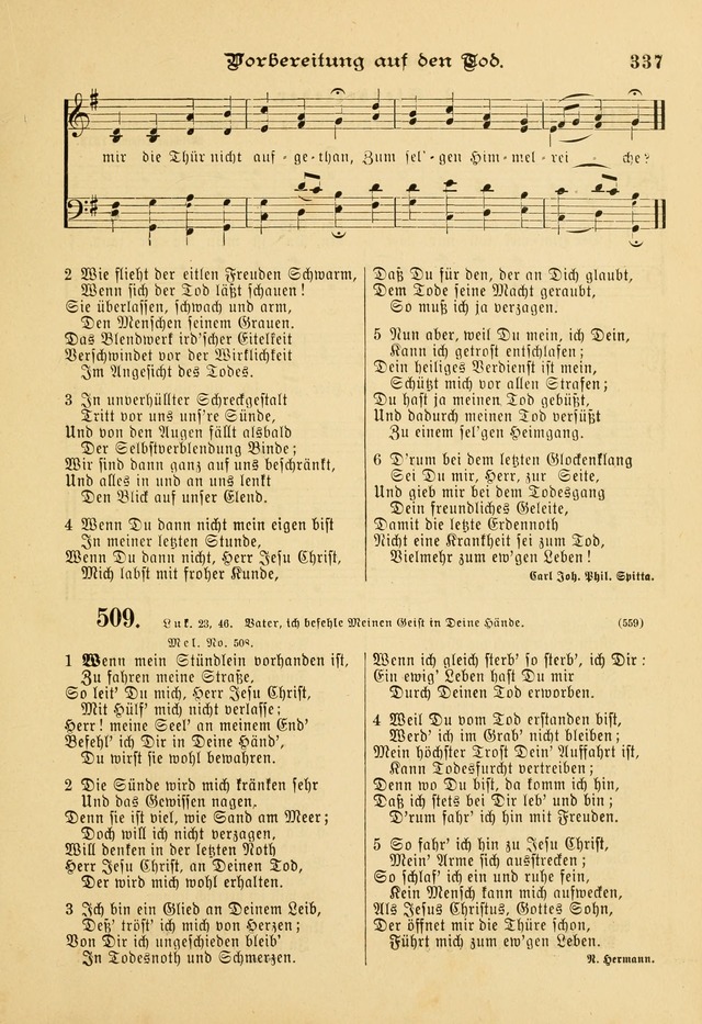 Gesangbuch mit Noten: herausgegeben von der Allgemeinen Conferenz der Mennoniten von Nord-Amerika page 337