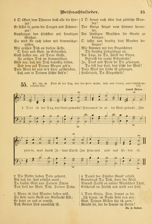 Gesangbuch mit Noten: herausgegeben von der Allgemeinen Conferenz der Mennoniten von Nord-Amerika page 35