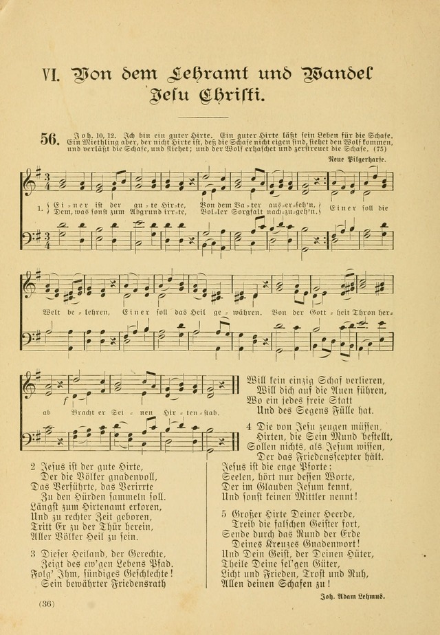 Gesangbuch mit Noten: herausgegeben von der Allgemeinen Conferenz der Mennoniten von Nord-Amerika page 36