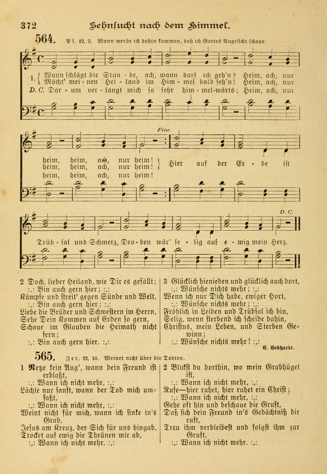 Gesangbuch mit Noten: herausgegeben von der Allgemeinen Conferenz der Mennoniten von Nord-Amerika page 372