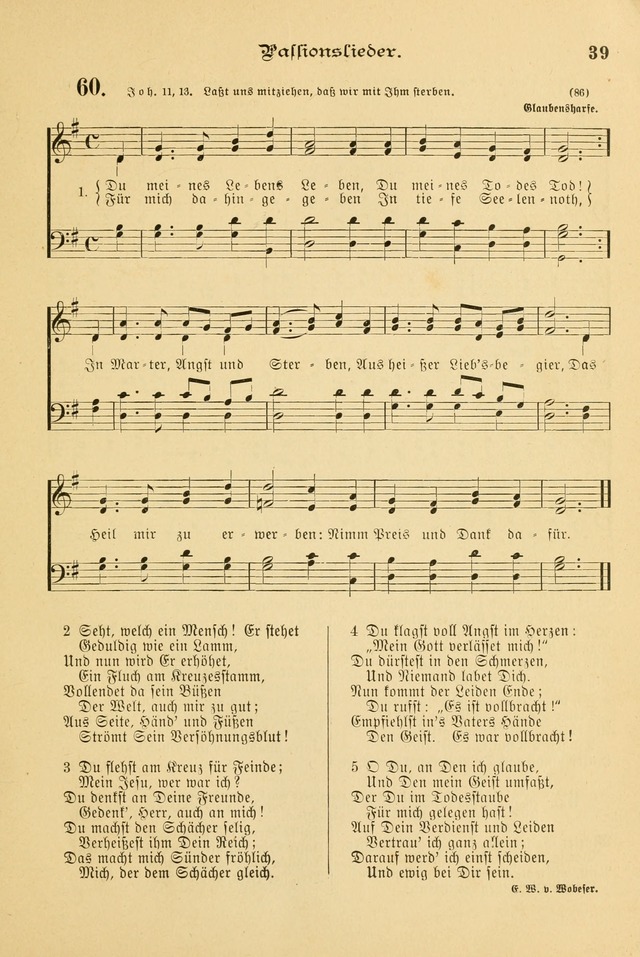 Gesangbuch mit Noten: herausgegeben von der Allgemeinen Conferenz der Mennoniten von Nord-Amerika page 39
