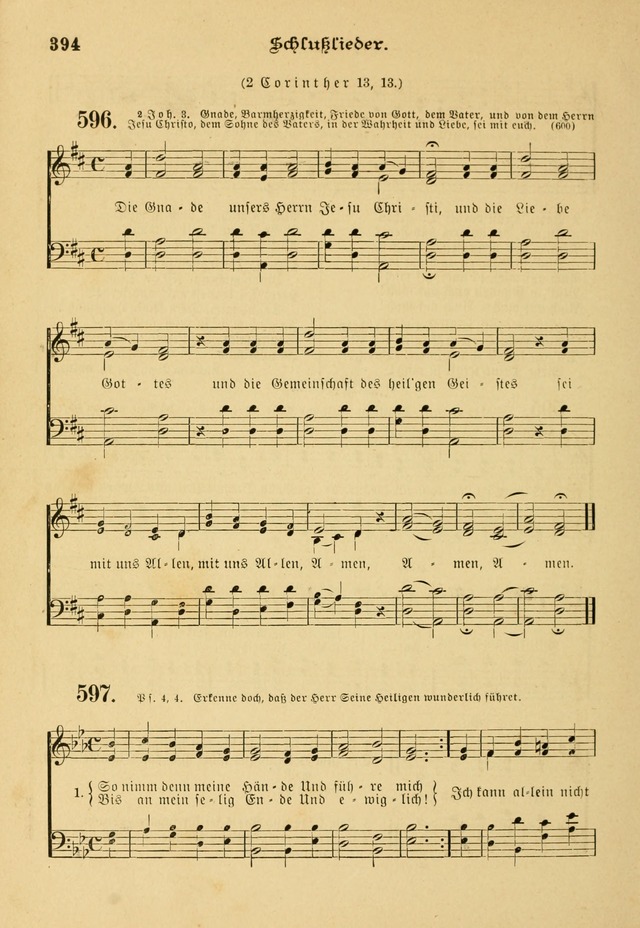 Gesangbuch mit Noten: herausgegeben von der Allgemeinen Conferenz der Mennoniten von Nord-Amerika page 394