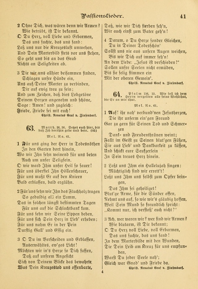 Gesangbuch mit Noten: herausgegeben von der Allgemeinen Conferenz der Mennoniten von Nord-Amerika page 41