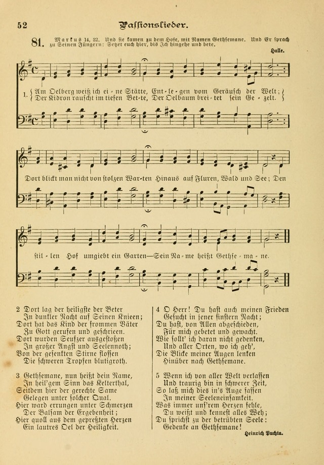Gesangbuch mit Noten: herausgegeben von der Allgemeinen Conferenz der Mennoniten von Nord-Amerika page 52