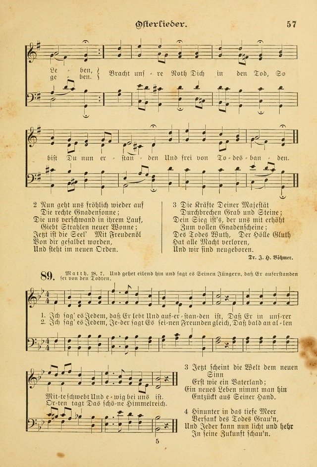 Gesangbuch mit Noten: herausgegeben von der Allgemeinen Conferenz der Mennoniten von Nord-Amerika page 57