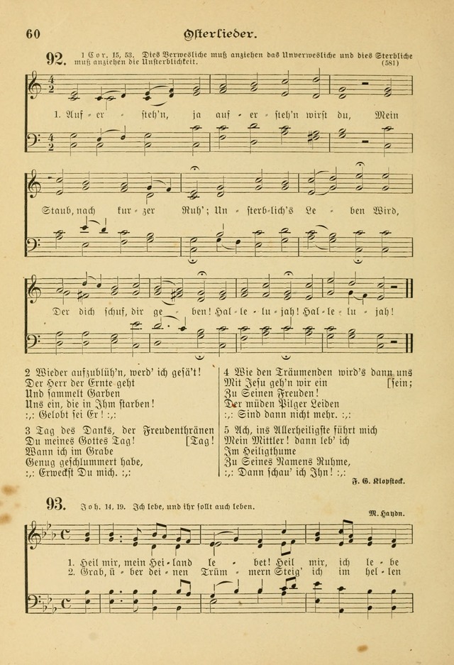 Gesangbuch mit Noten: herausgegeben von der Allgemeinen Conferenz der Mennoniten von Nord-Amerika page 60