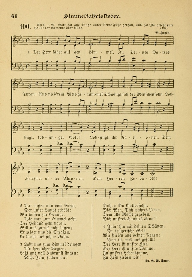Gesangbuch mit Noten: herausgegeben von der Allgemeinen Conferenz der Mennoniten von Nord-Amerika page 66