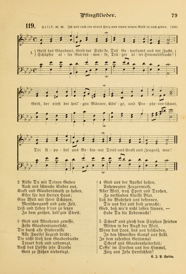 Gesangbuch mit Noten: herausgegeben von der Allgemeinen Conferenz der Mennoniten von Nord-Amerika page 79