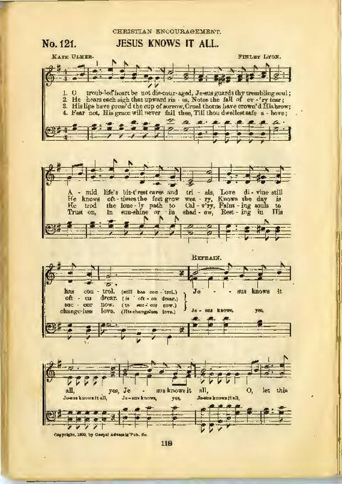 Gospel Praise: a collection of new and old hymns and tunes for all occasions of Christian work and worship page 116