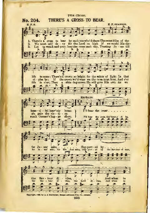 Gospel Praise: a collection of new and old hymns and tunes for all occasions of Christian work and worship page 196
