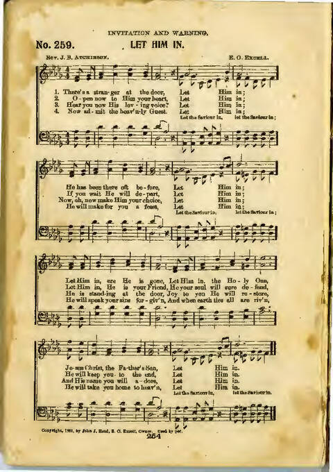 Gospel Praise: a collection of new and old hymns and tunes for all occasions of Christian work and worship page 252