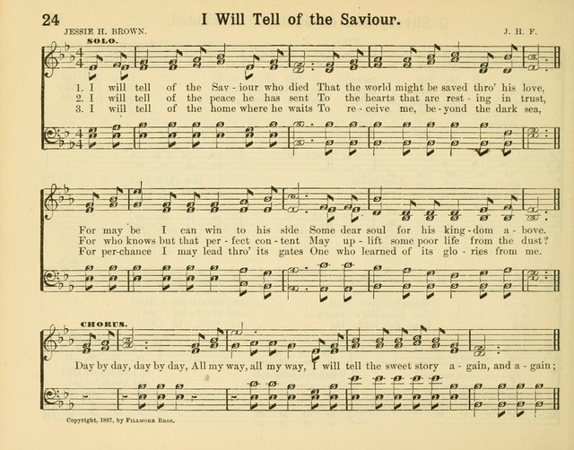 Glory and Praise: a collection of beautiful Sunday-school songs selected chiefly from The children