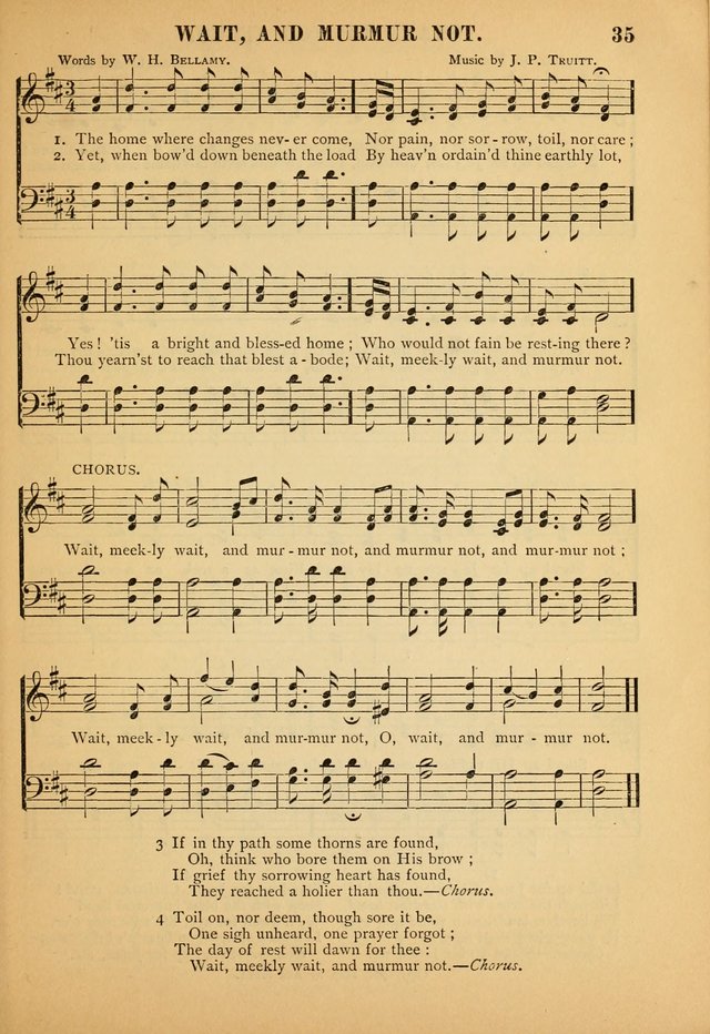 Gospel Praise Book: a collection of choice gems of sacred song suitable for church service, gospel praise meetings, and family devotions page 35