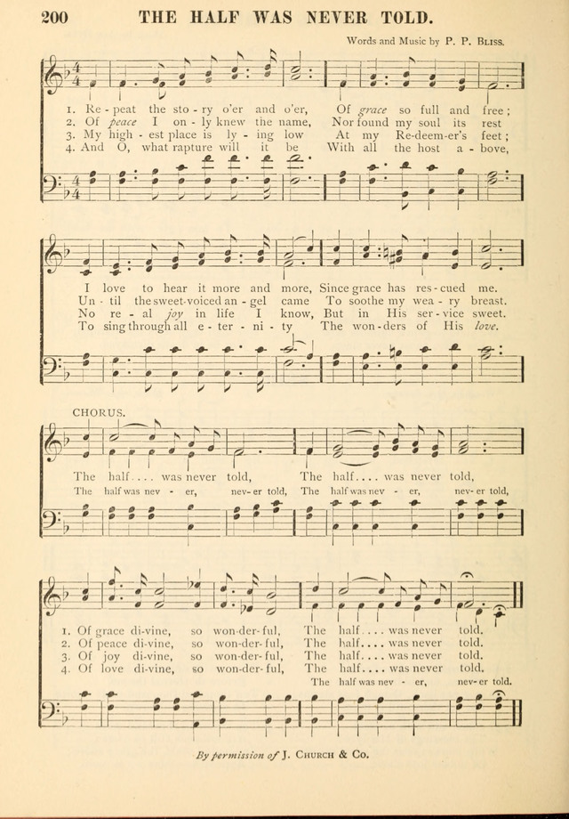 Gospel Praise Book.: a collection of choice gems of sacred song suitable for church service, gospel praise meetings, and family devotions. (Complete ed.) page 200