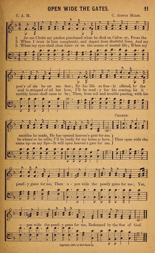 Gospel Praises: for use in meetings of Christian worship page 11