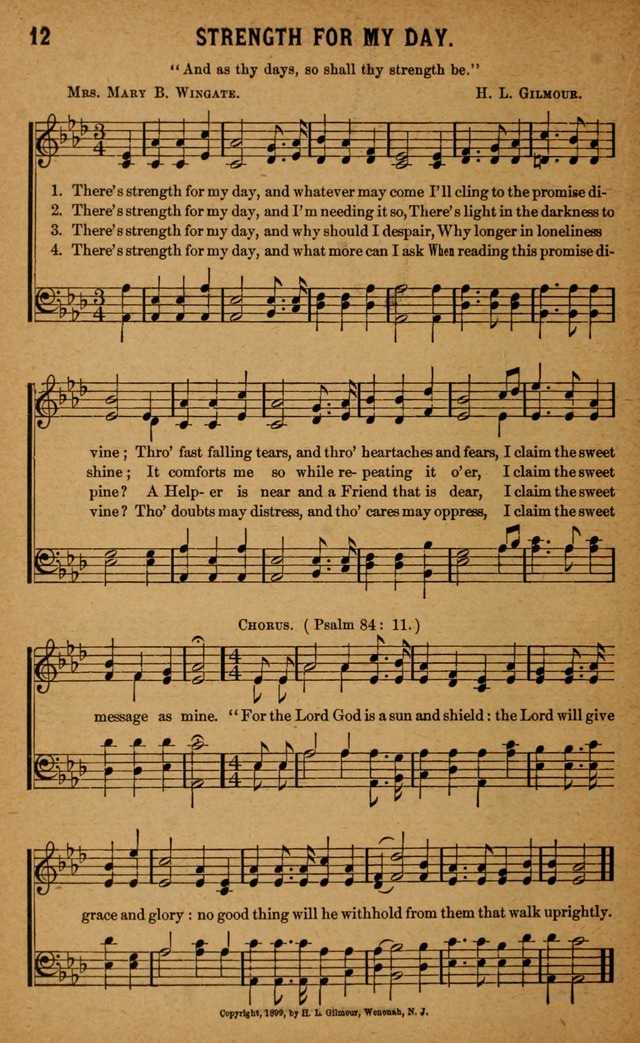Gospel Praises: for use in meetings of Christian worship page 12