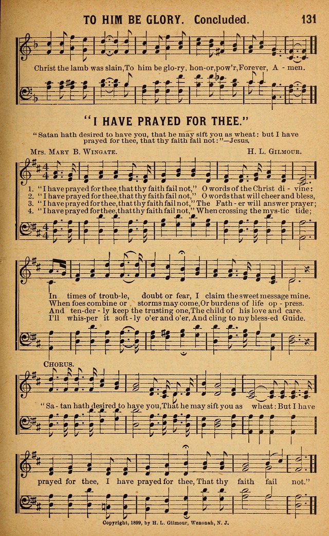 Gospel Praises: for use in meetings of Christian worship page 133