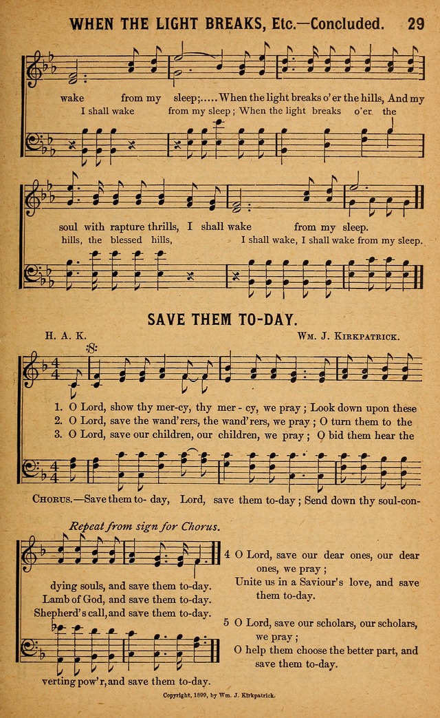 Gospel Praises: for use in meetings of Christian worship page 29