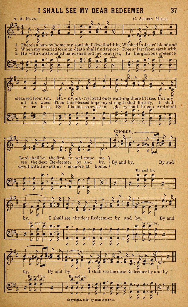 Gospel Praises: for use in meetings of Christian worship page 37