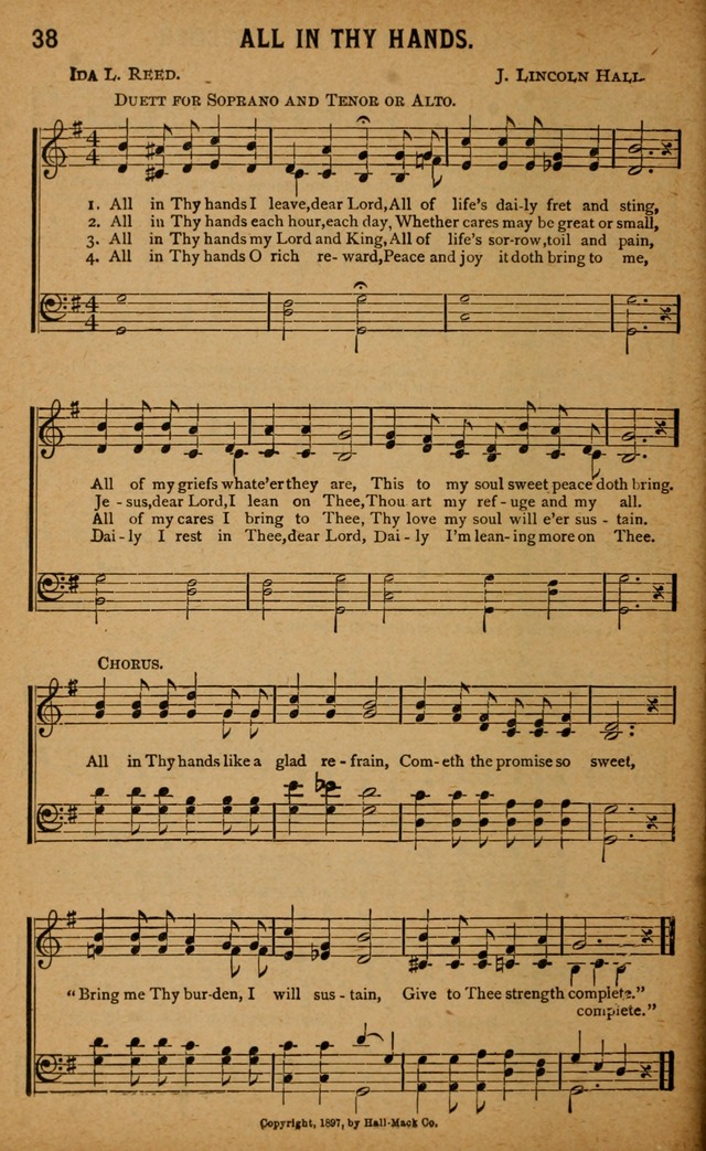 Gospel Praises: for use in meetings of Christian worship page 38