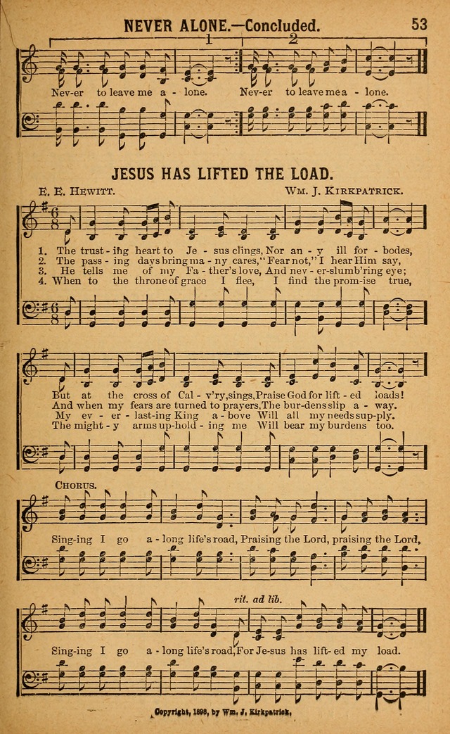 Gospel Praises: for use in meetings of Christian worship page 53