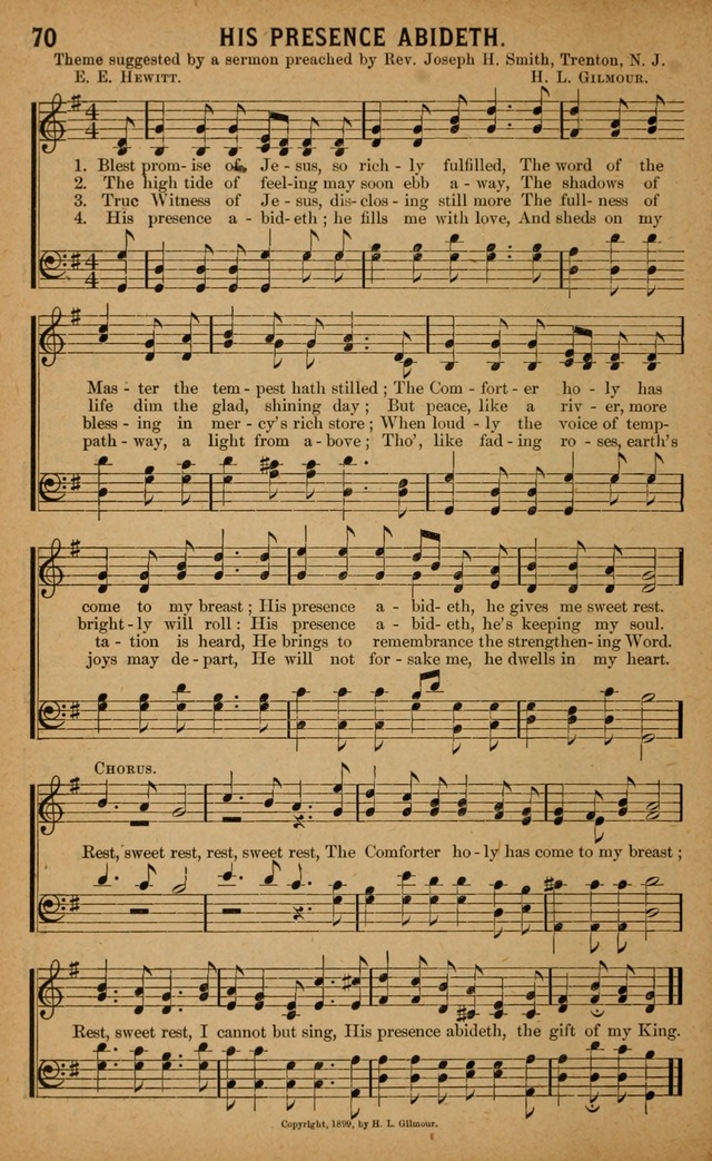 Gospel Praises: for use in meetings of Christian worship page 70