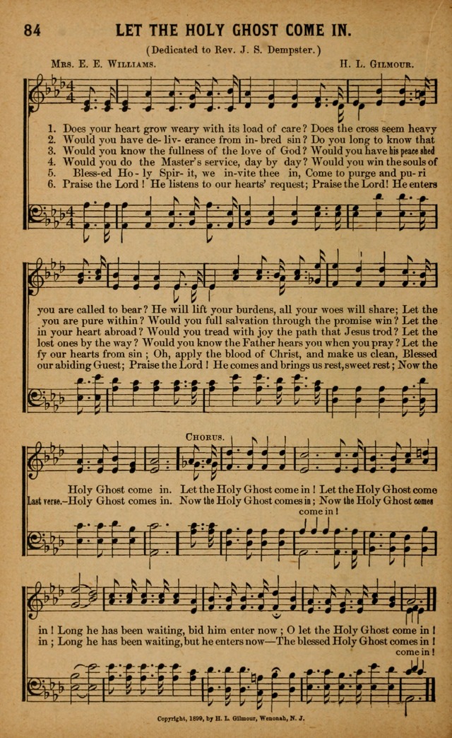 Gospel Praises: for use in meetings of Christian worship page 84