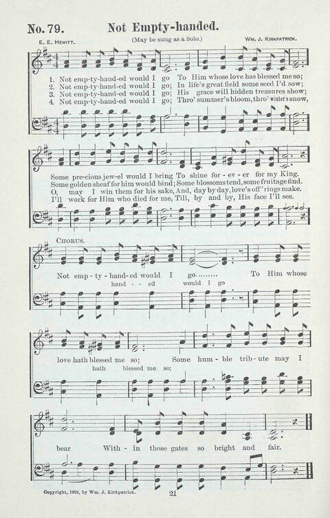 Glad Praises: a choice collection of church hymns, Sunday school songs, revival songs, children