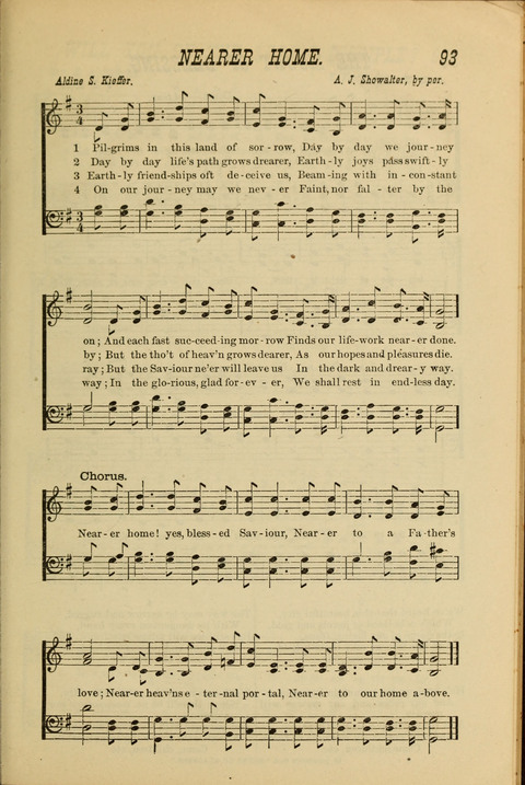 Golden Rays: a collection of new Gospel Songs for the Sunday-school and sanctuary page 93