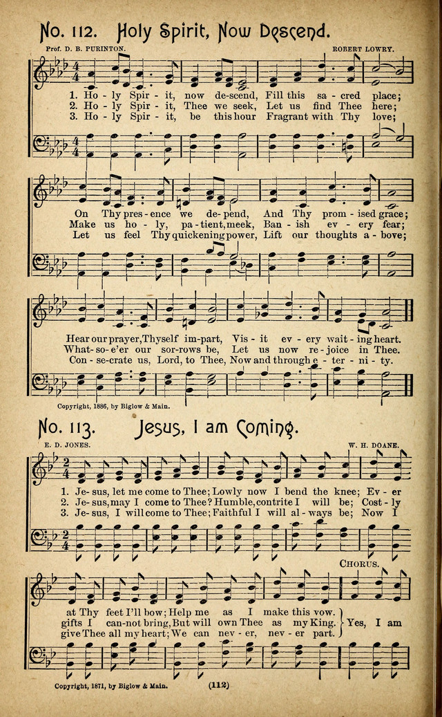 The Glad Refrain for the Sunday School: a new collection of songs for worship page 108