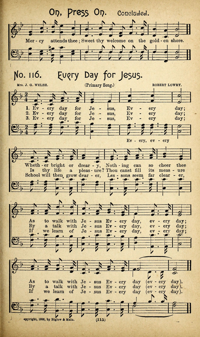The Glad Refrain for the Sunday School: a new collection of songs for worship page 111