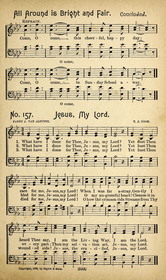 The Glad Refrain for the Sunday School: a new collection of songs for worship page 149