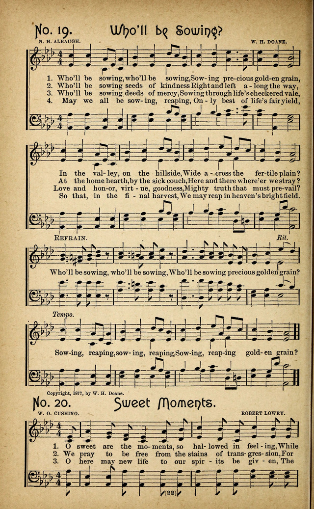 The Glad Refrain for the Sunday School: a new collection of songs for worship page 18