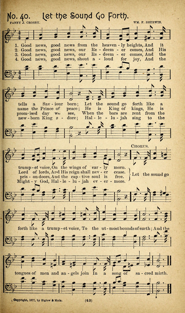 The Glad Refrain for the Sunday School: a new collection of songs for worship page 39